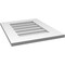 Ekena Millwork Vertical Surface Mount PVC Gable Vent: Non-Functional, w/ 3-1/2"W x 1"P Standard Frame, 18"W x 22"H GVPVE18X2201SN - alternate 2